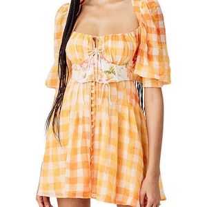 🍾For Love and Lemons Mimosa corset Dress size S NEW with Tags